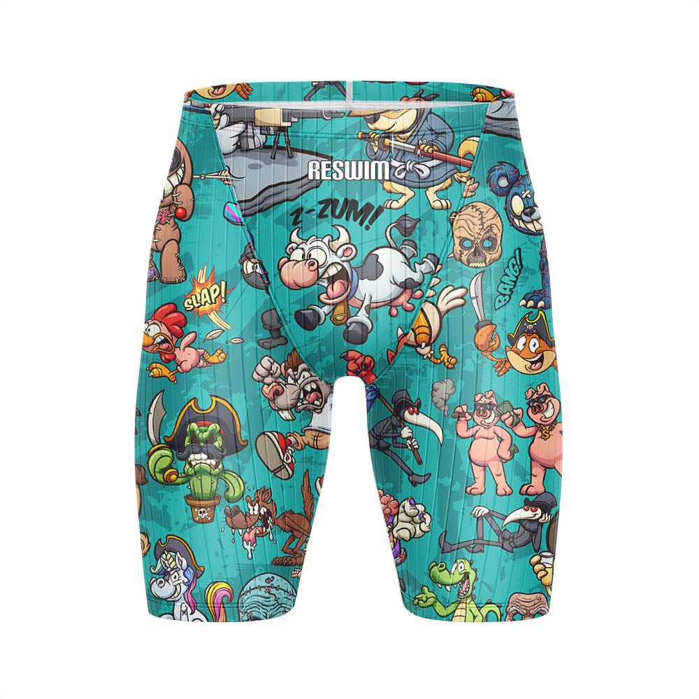 Swim Trunk Quick Dry - ชุดว่ายน้ำกางเกงว่ายน้ำขาสั้นชายกางเกงขาสั้นว่ายน้ำแสนสนุกสำหรับออกกำลังกายเล่นกีฬาแห้งเร็วชุดว่ายน้ำแจมเมอร์ชายหาดทนทาน