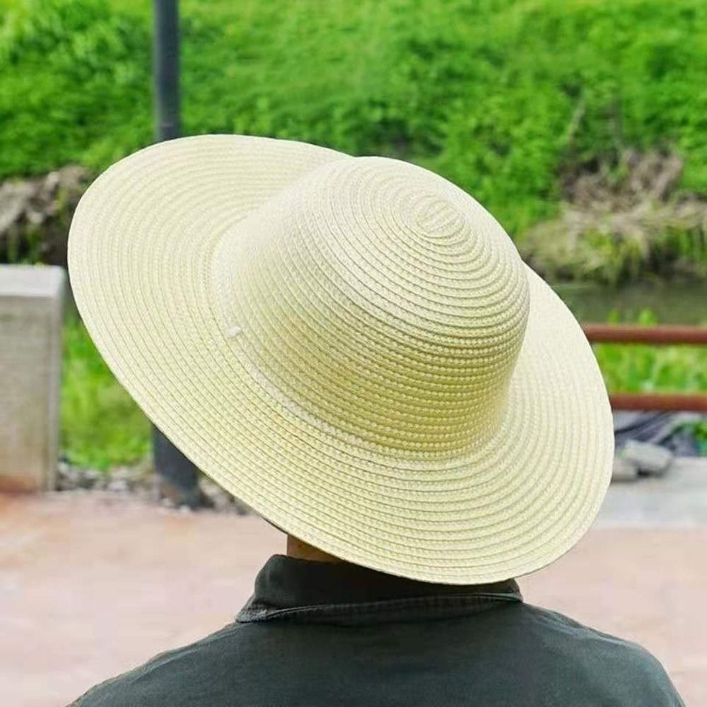 หมวกสานปีกกว้างสำหรับฤดูร้อน พ - Bucket Hat Straw บทวิจารณ์และราคา