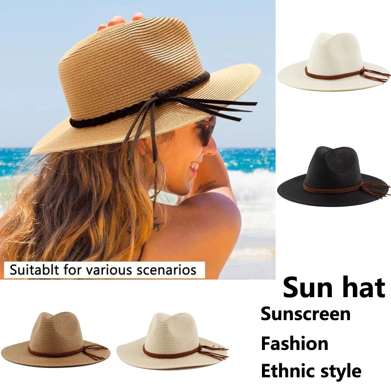 2025 ใหม่หมวกสําหรับหมวกผู้หญิ - Bucket Hat Straw บทวิจารณ์และราคา