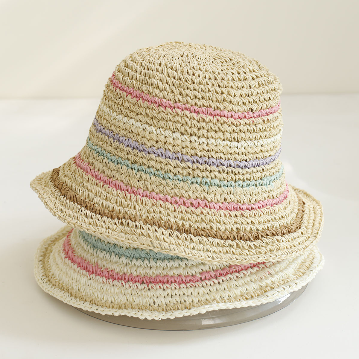 2026 ใหม่ หมวกกันแดด Y2K ทำมือ - Bucket Hat Straw บทวิจารณ์และราคา